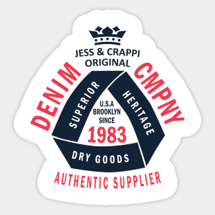 Denim cmpny Authentic supplier Sticker